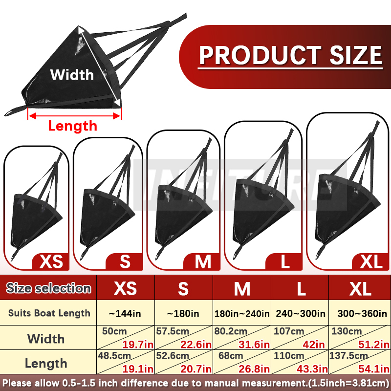 18-53'' Sea Drogue Anchor Floa - огляд і ціна Fishing Kayak Anchor