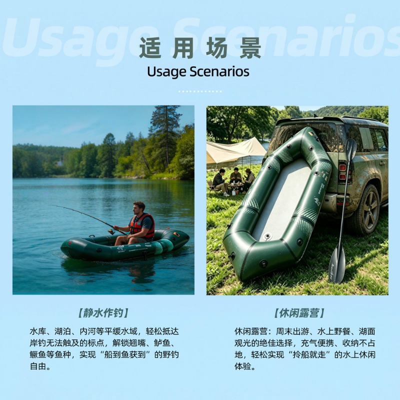 BLFst Fly Fishing Boat TPU Bac - огляд і ціна Fishing Kayak Inflatable