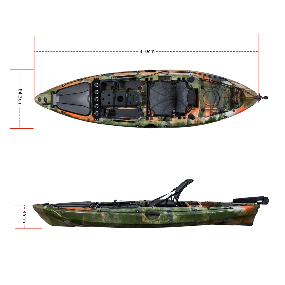 First-class Single Fishing Kay - огляд і ціна Fishing Kayak Rod Holder
