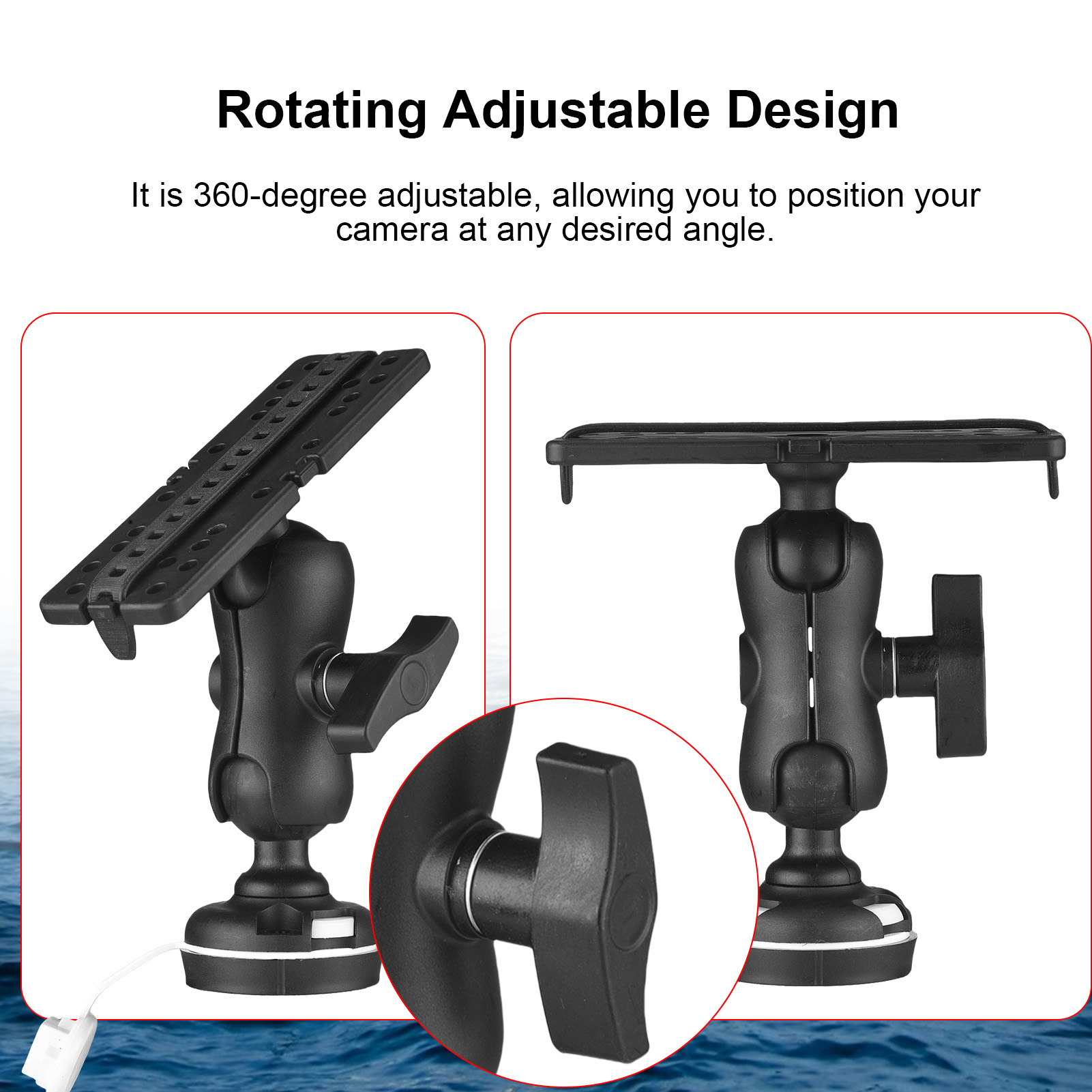 Fish Finder Mount with Rectang - огляд і ціна Fishing Kayak Fish Finder Mount