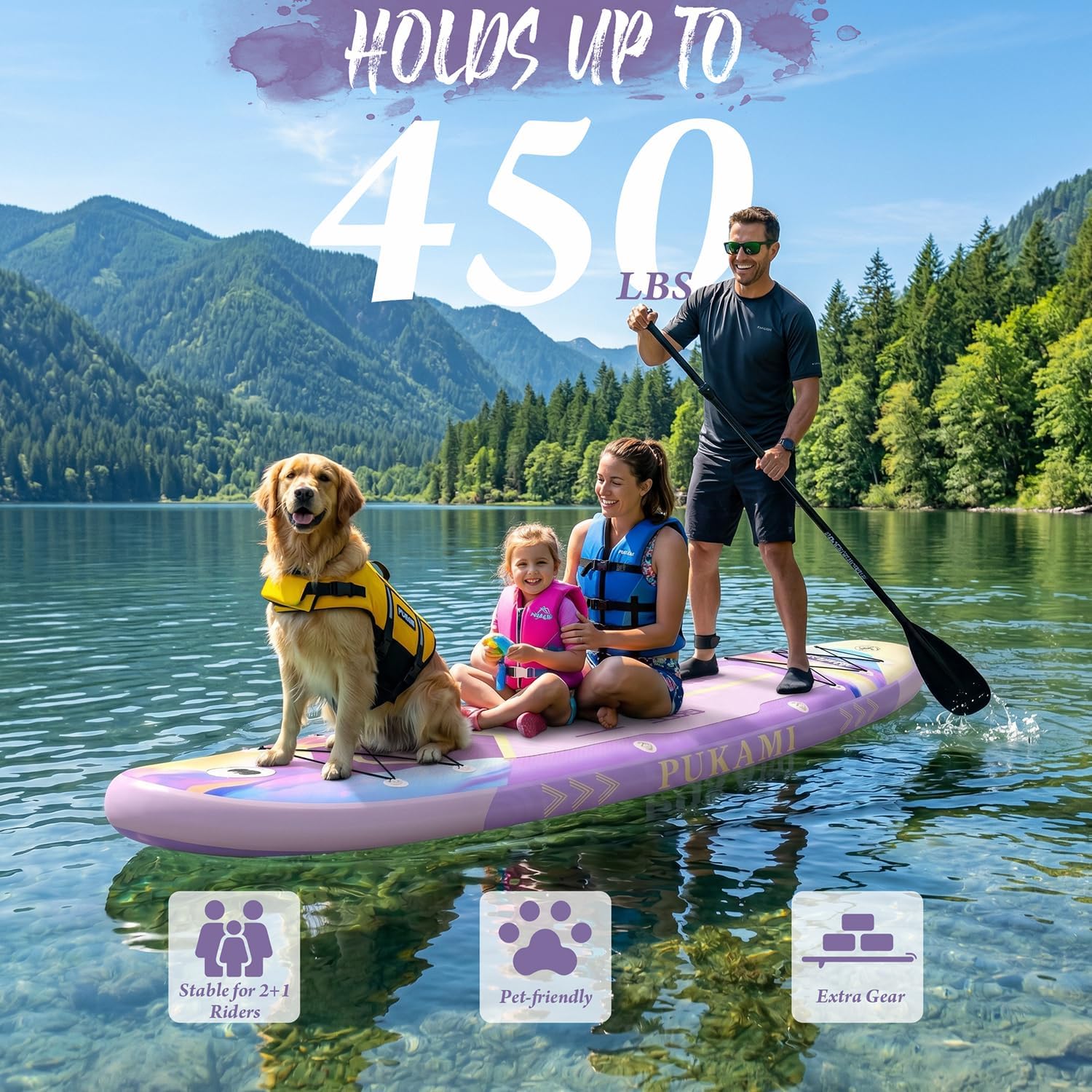 Extra Wide Inflatable Stand Up - огляд і ціна Fishing Kayak Paddle