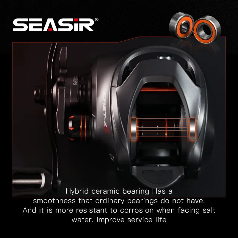 SEASIR Cast X2 Baitcasting Ree - огляд і ціна Kastking Reel Zephyr